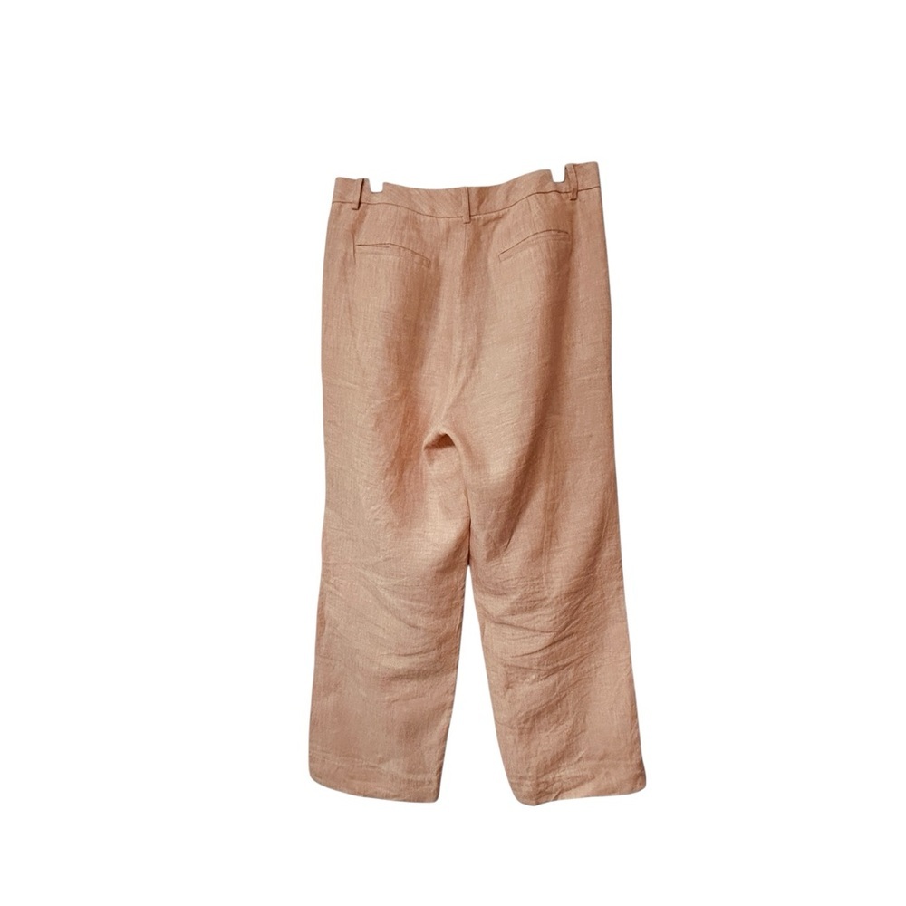 Banana Republic linen high waisted pink Wide Leg Pants - Picture 5 of 8